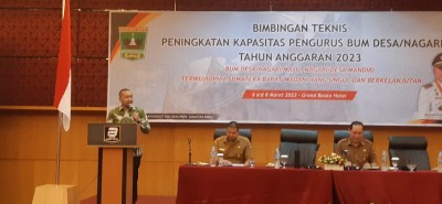 Wakil Gubernur Memberikan Arahan kepada Peserta Bimtek Bumnag 2023